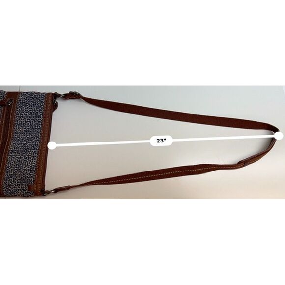 The Sak Lucia blue and white crochet crossbody bag - Picture 6 of 8